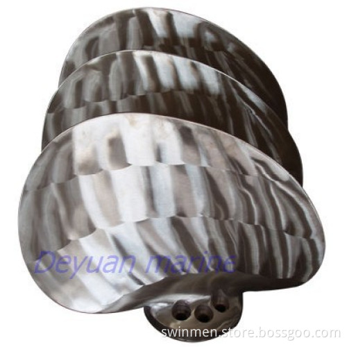 Marine main propulsion blade Oblique propeller
